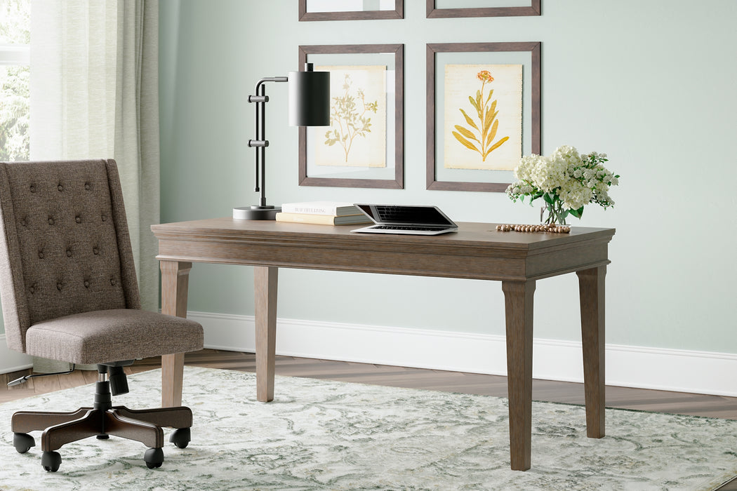Janismore Home Office Desk Factory Furniture Mattress & More - Online or In-Store at our Phillipsburg Location Serving Dayton, Eaton, and Greenville. Shop Now.