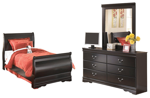 Huey Vineyard Full Sleigh Bed with Mirrored Dresser Factory Furniture Mattress & More - Online or In-Store at our Phillipsburg Location Serving Dayton, Eaton, and Greenville. Shop Now.