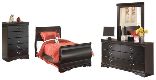 Huey Vineyard Full Sleigh Bed with Mirrored Dresser and Chest Factory Furniture Mattress & More - Online or In-Store at our Phillipsburg Location Serving Dayton, Eaton, and Greenville. Shop Now.