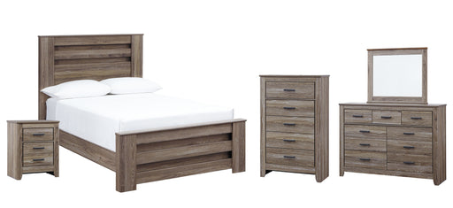 Zelen Full Panel Bed with Mirrored Dresser, Chest and Nightstand Factory Furniture Mattress & More - Online or In-Store at our Phillipsburg Location Serving Dayton, Eaton, and Greenville. Shop Now.