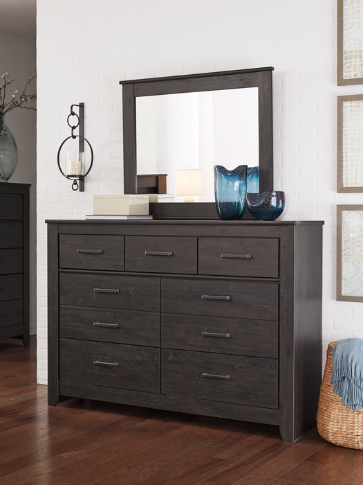 Brinxton Queen Panel Bed with Mirrored Dresser, Chest and Nightstand Factory Furniture Mattress & More - Online or In-Store at our Phillipsburg Location Serving Dayton, Eaton, and Greenville. Shop Now.