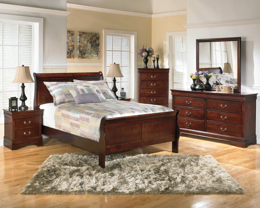 Alisdair Twin Sleigh Bed with Mirrored Dresser, Chest and 2 Nightstands Factory Furniture Mattress & More - Online or In-Store at our Phillipsburg Location Serving Dayton, Eaton, and Greenville. Shop Now.