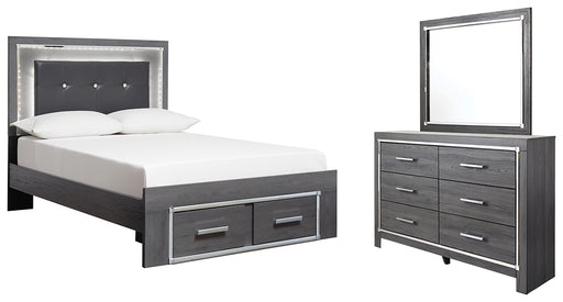 Lodanna Full Panel Bed with 2 Storage Drawers with Mirrored Dresser Factory Furniture Mattress & More - Online or In-Store at our Phillipsburg Location Serving Dayton, Eaton, and Greenville. Shop Now.