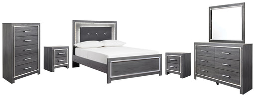Lodanna Full Panel Bed with Mirrored Dresser, Chest and 2 Nightstands Factory Furniture Mattress & More - Online or In-Store at our Phillipsburg Location Serving Dayton, Eaton, and Greenville. Shop Now.