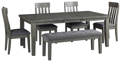 Hallanden Dining Table and 4 Chairs and Bench Factory Furniture Mattress & More - Online or In-Store at our Phillipsburg Location Serving Dayton, Eaton, and Greenville. Shop Now.