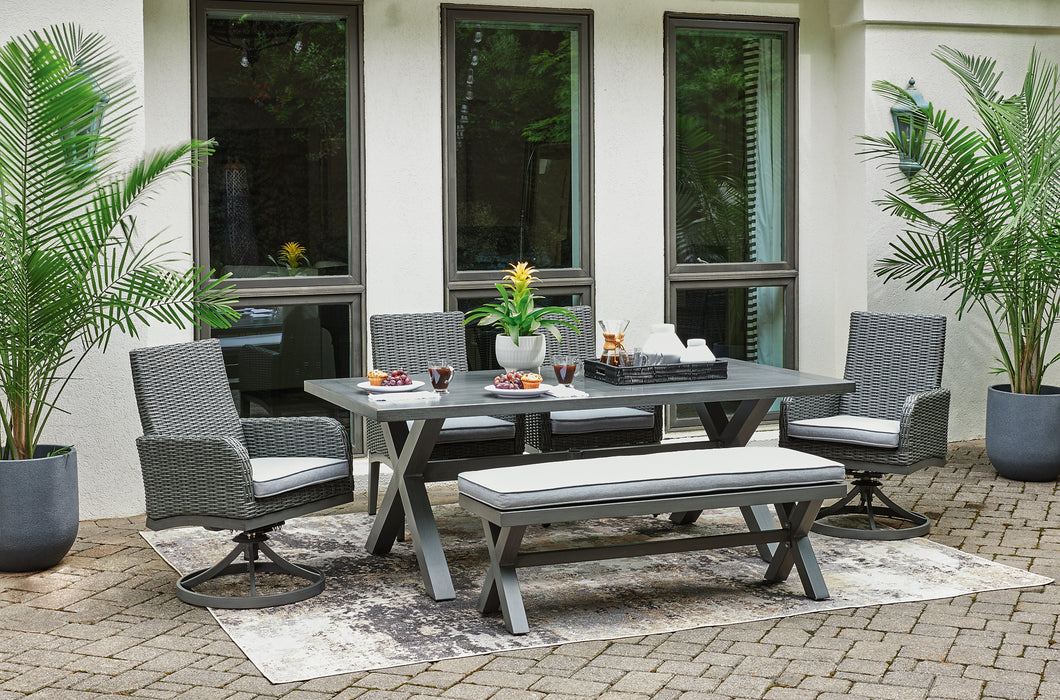 Elite Park Outdoor Dining Table and 4 Chairs and Bench Factory Furniture Mattress & More - Online or In-Store at our Phillipsburg Location Serving Dayton, Eaton, and Greenville. Shop Now.