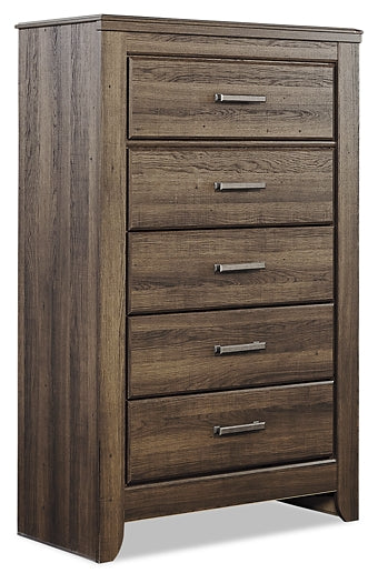 Juararo Five Drawer Chest Factory Furniture Mattress & More - Online or In-Store at our Phillipsburg Location Serving Dayton, Eaton, and Greenville. Shop Now.