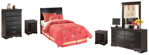 Huey Vineyard Twin Sleigh Headboard with Mirrored Dresser, Chest and 2 Nightstands Factory Furniture Mattress & More - Online or In-Store at our Phillipsburg Location Serving Dayton, Eaton, and Greenville. Shop Now.