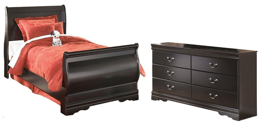 Huey Vineyard Twin Sleigh Bed with Dresser Factory Furniture Mattress & More - Online or In-Store at our Phillipsburg Location Serving Dayton, Eaton, and Greenville. Shop Now.