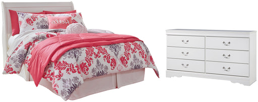 Anarasia Full Sleigh Headboard with Dresser Factory Furniture Mattress & More - Online or In-Store at our Phillipsburg Location Serving Dayton, Eaton, and Greenville. Shop Now.