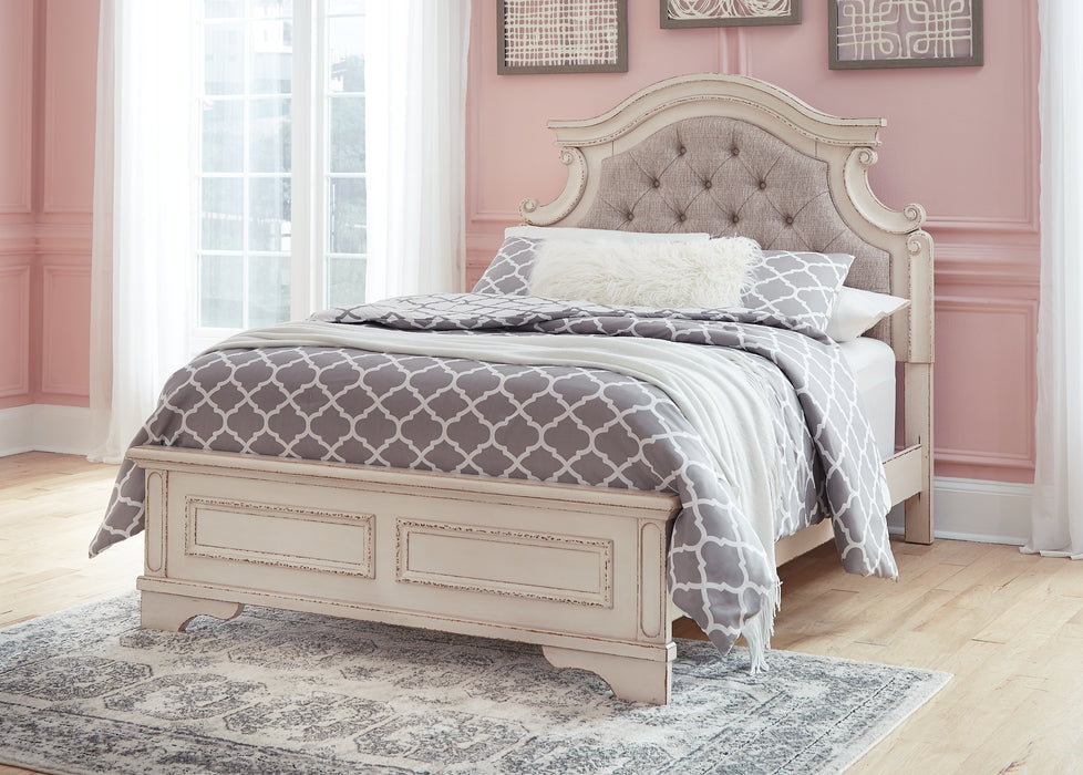 Realyn Full Panel Bed with Mirrored Dresser and 2 Nightstands Factory Furniture Mattress & More - Online or In-Store at our Phillipsburg Location Serving Dayton, Eaton, and Greenville. Shop Now.
