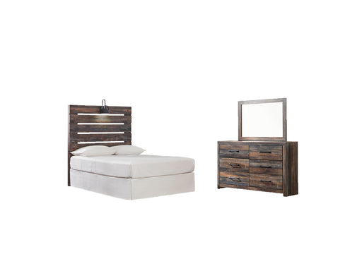 Drystan Twin Panel Headboard with Mirrored Dresser Factory Furniture Mattress & More - Online or In-Store at our Phillipsburg Location Serving Dayton, Eaton, and Greenville. Shop Now.