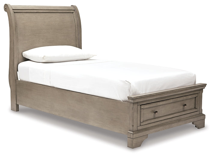 Lettner Twin Sleigh Bed with Mirrored Dresser, Chest and Nightstand Factory Furniture Mattress & More - Online or In-Store at our Phillipsburg Location Serving Dayton, Eaton, and Greenville. Shop Now.