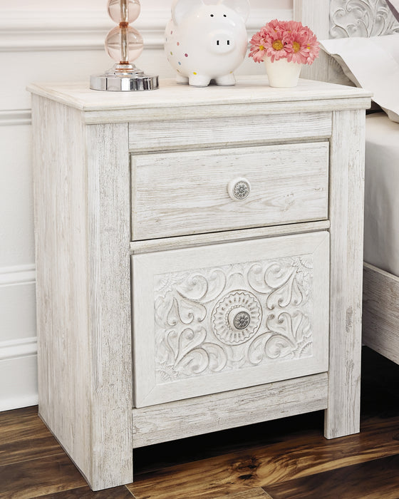 Paxberry Queen Panel Bed with Mirrored Dresser, Chest and Nightstand Factory Furniture Mattress & More - Online or In-Store at our Phillipsburg Location Serving Dayton, Eaton, and Greenville. Shop Now.