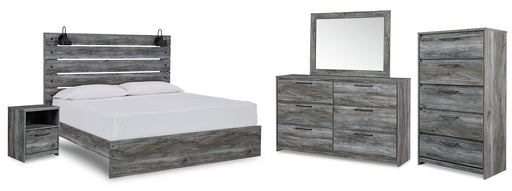 Baystorm King Panel Bed with Mirrored Dresser, Chest and Nightstand Factory Furniture Mattress & More - Online or In-Store at our Phillipsburg Location Serving Dayton, Eaton, and Greenville. Shop Now.