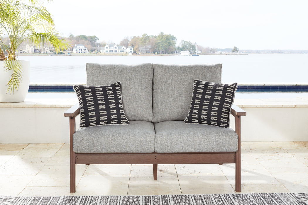Emmeline Outdoor Sofa and Loveseat with Coffee Table and 2 End Tables Factory Furniture Mattress & More - Online or In-Store at our Phillipsburg Location Serving Dayton, Eaton, and Greenville. Shop Now.