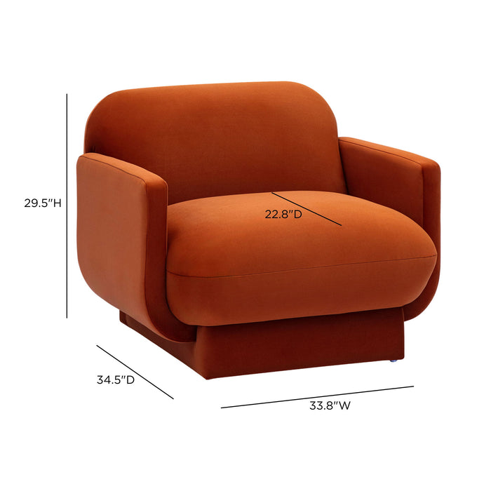 Azalea - Velvet Accent Chair