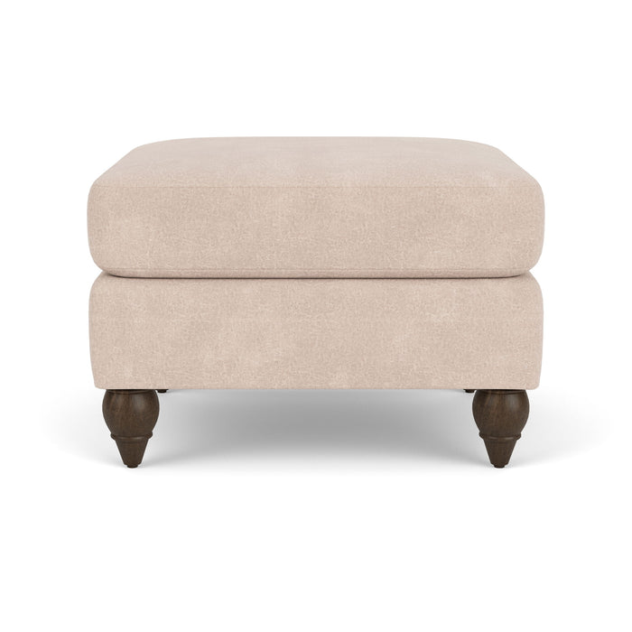Moxy - Fabric Ottoman, Round Turned Legs