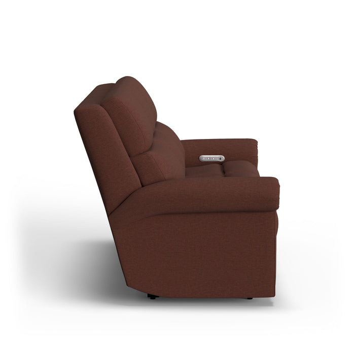 Bernard - Power Reclining Sofa With Console, Power Headrest, & Lumbar