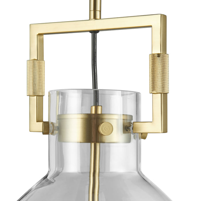 Cronus Crystal & Gold LED 1 Light Pendant