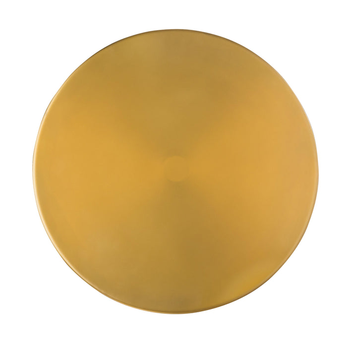 Blaze - Glass / Brass Side Table - Light Brown