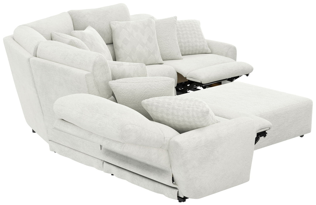 Majesty - Deep Seating Power Reclining Sectional And Ottoman