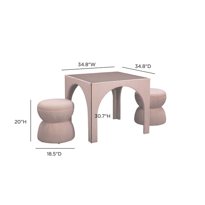 Tomlin - Game Table And Ottoman Set