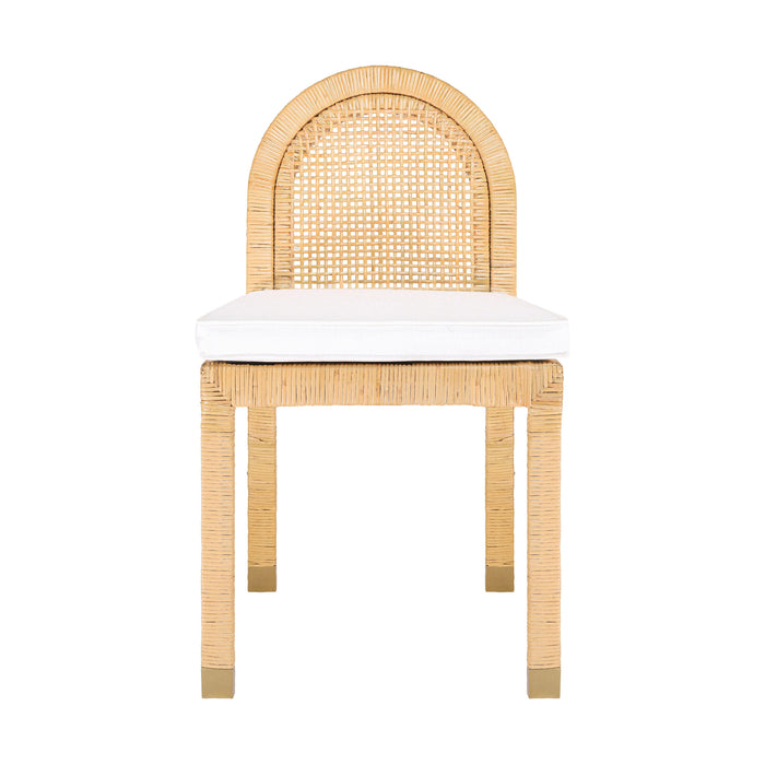Amara - Rattan Arched Back Dining Chair - Natural