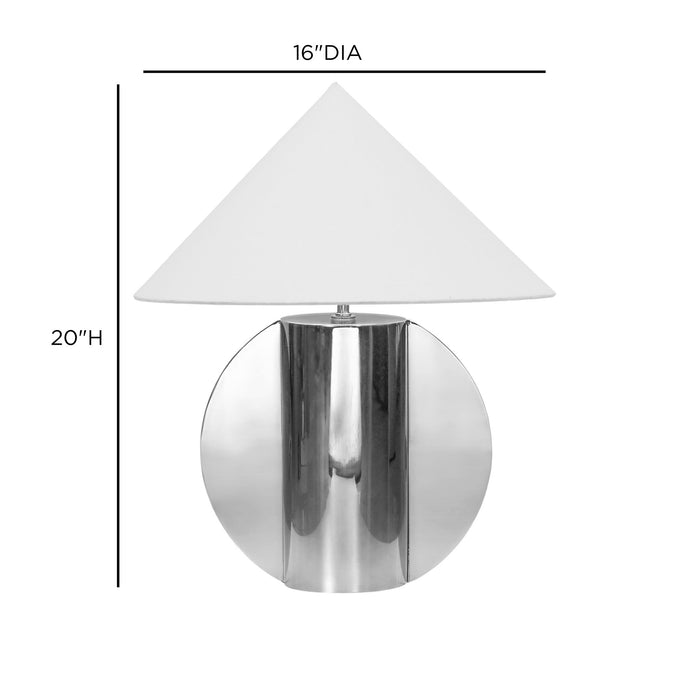 Geo - Semi-Circled Table Lamp - Chrome
