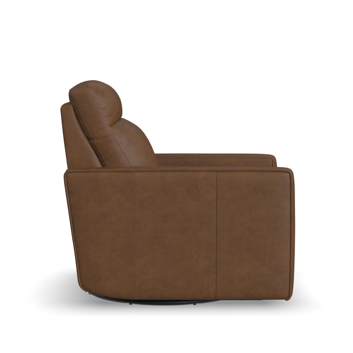 Dutch - Power Swivel Gliding Recliner With Power Headrest, Lumbar, Heat & Massage