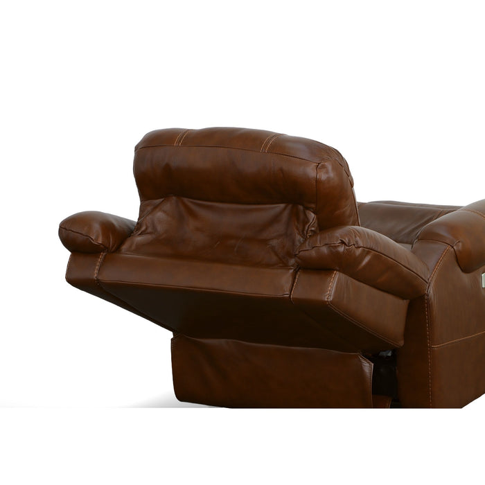 Oscar - Power Recliner With Power Headrest - Grizzly