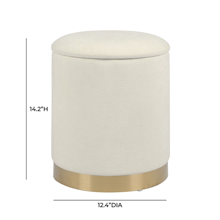 Zoe - Velvet Storage Ottoman