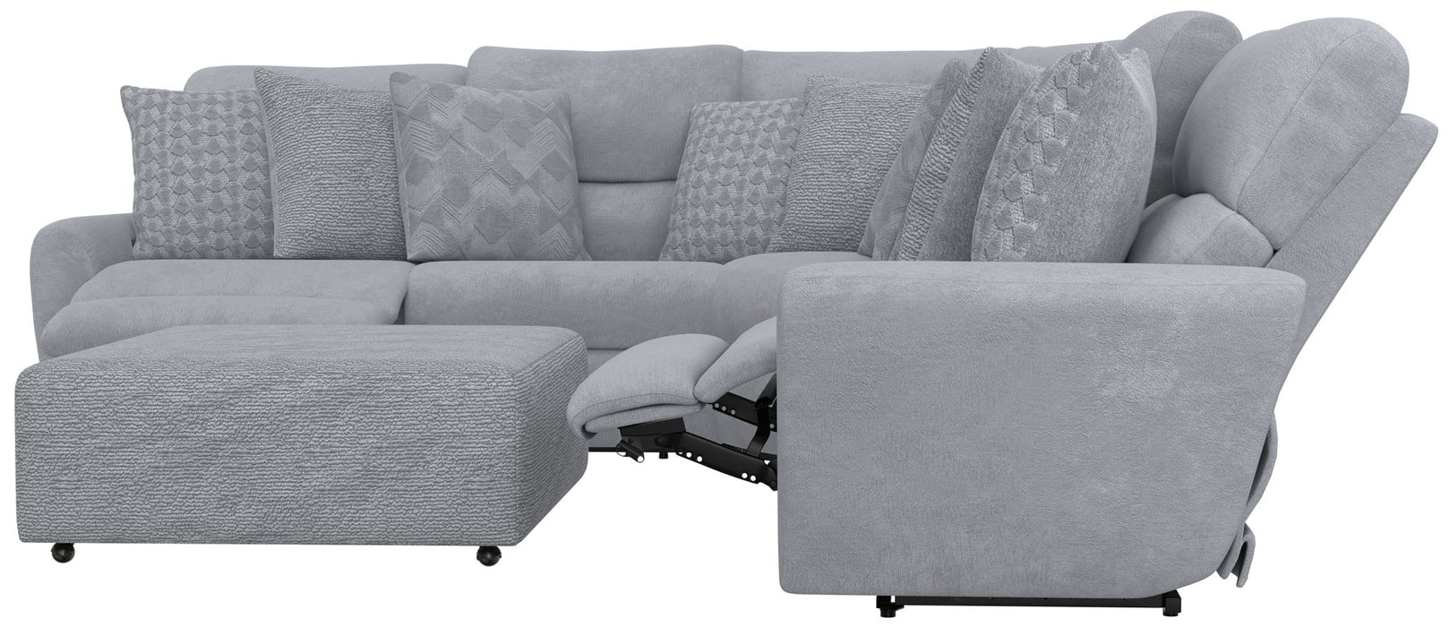 Majesty - Deep Seating Power Reclining Sectional And Ottoman