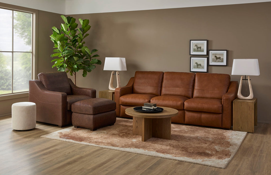 Hudson - Ottoman For Living Room - Dark Brown