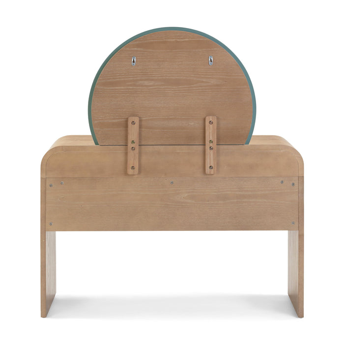 Moonrise Natural Ash 2-Drawer Vanity Desk