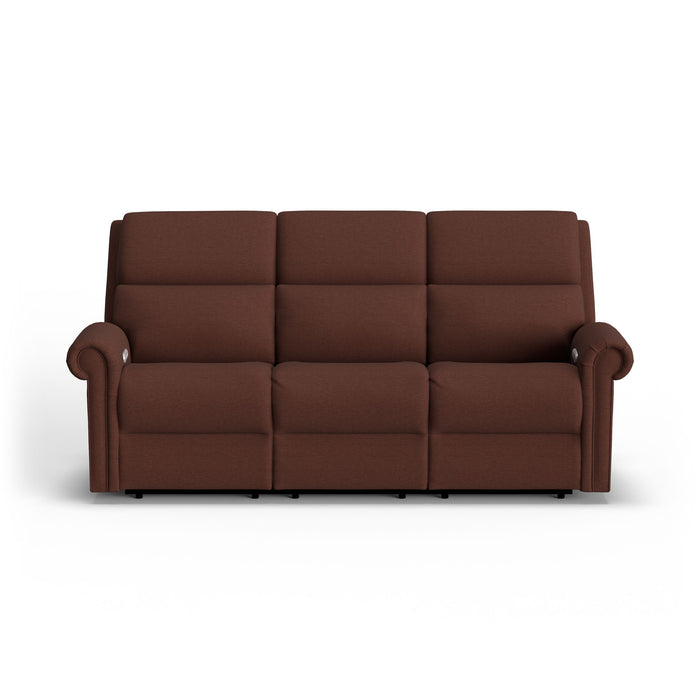 Bernard - Power Reclining Sofa With Console, Power Headrest, & Lumbar