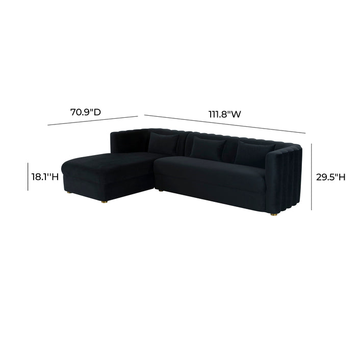 Callie - Velvet Sectional - LAF