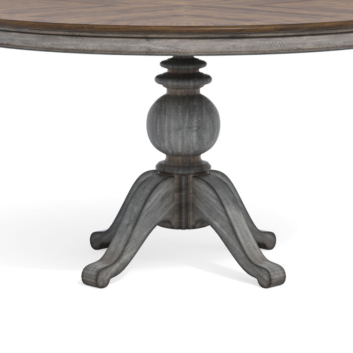 Plymouth - Round Dining Table Pedestal - Gray