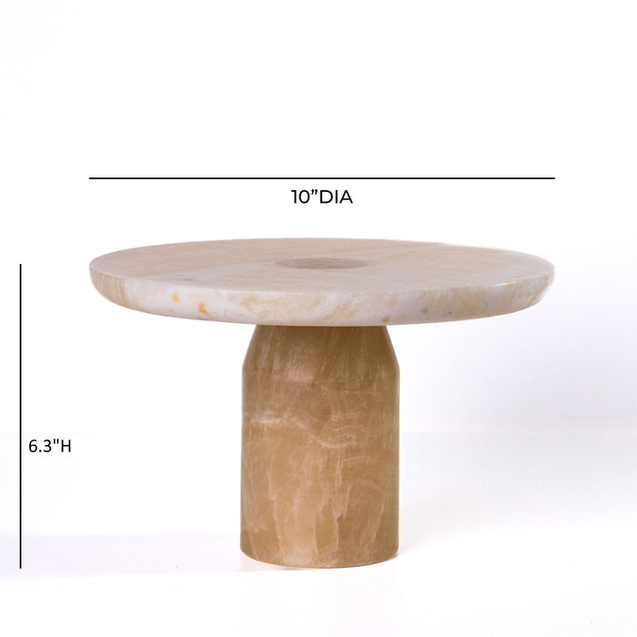 Marble Cakestand - Yellow Onyx