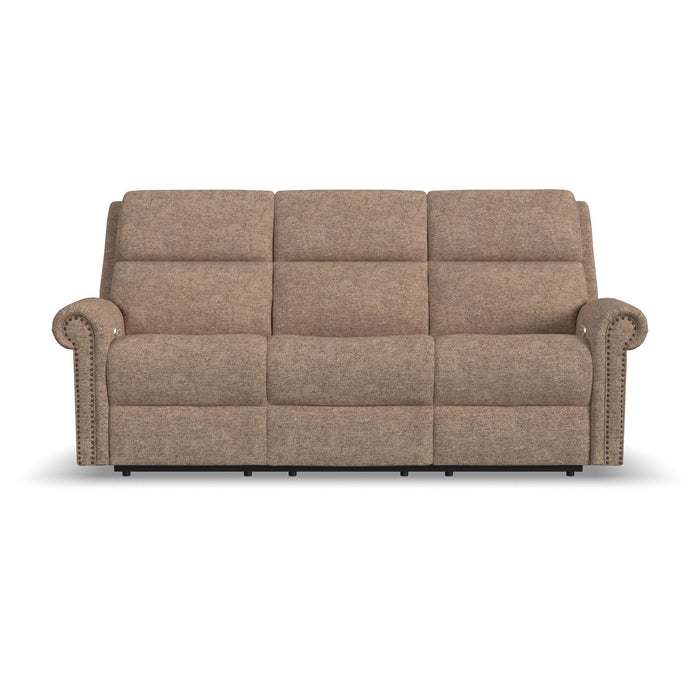 Bernard - Power Reclining Sofa With Console, Power Headrest, & Lumbar