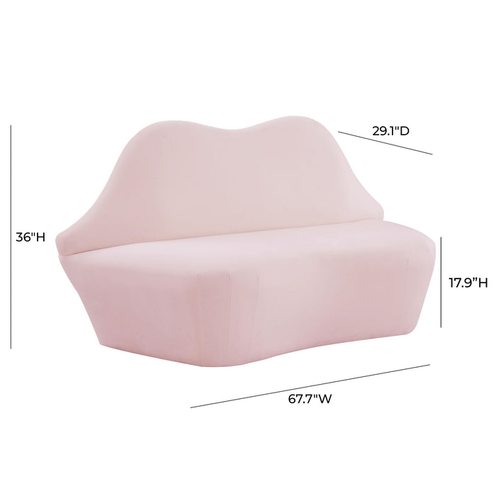 Lips - Velvet Settee