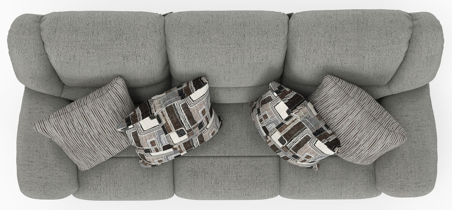 Trifecta - Sofa With 3 Recliners and Drop Down Table