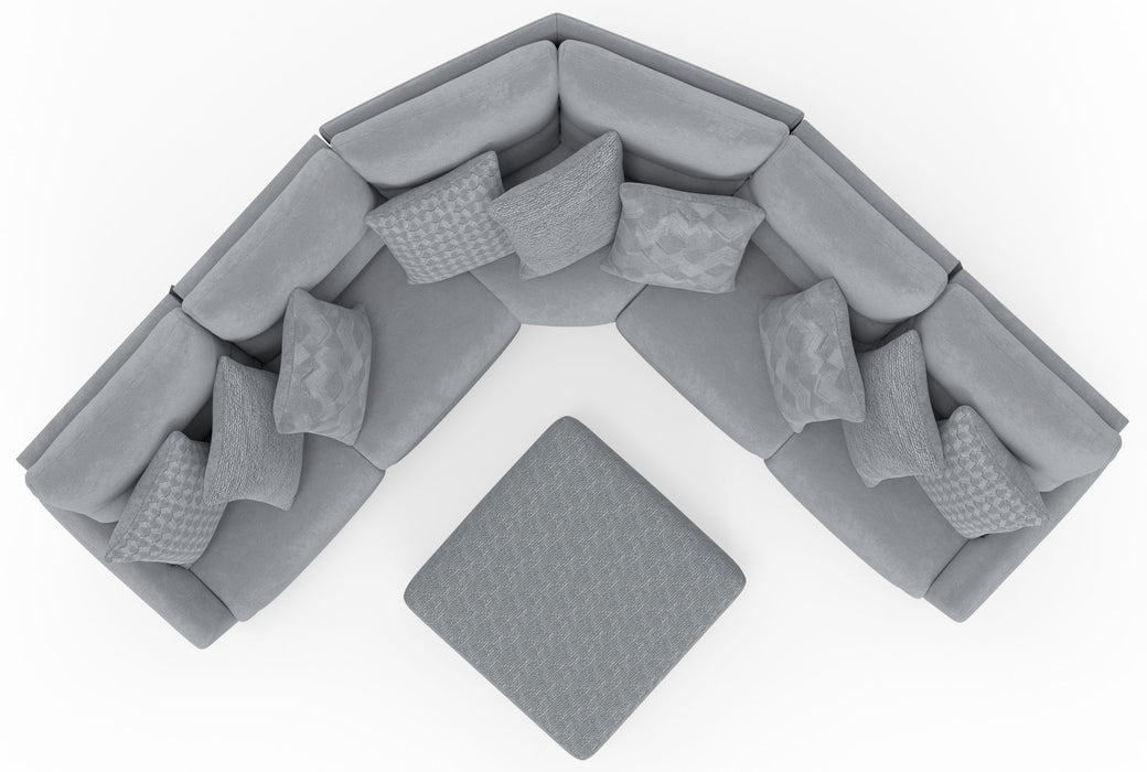 Majesty - Deep Seating Power Reclining Sectional And Ottoman