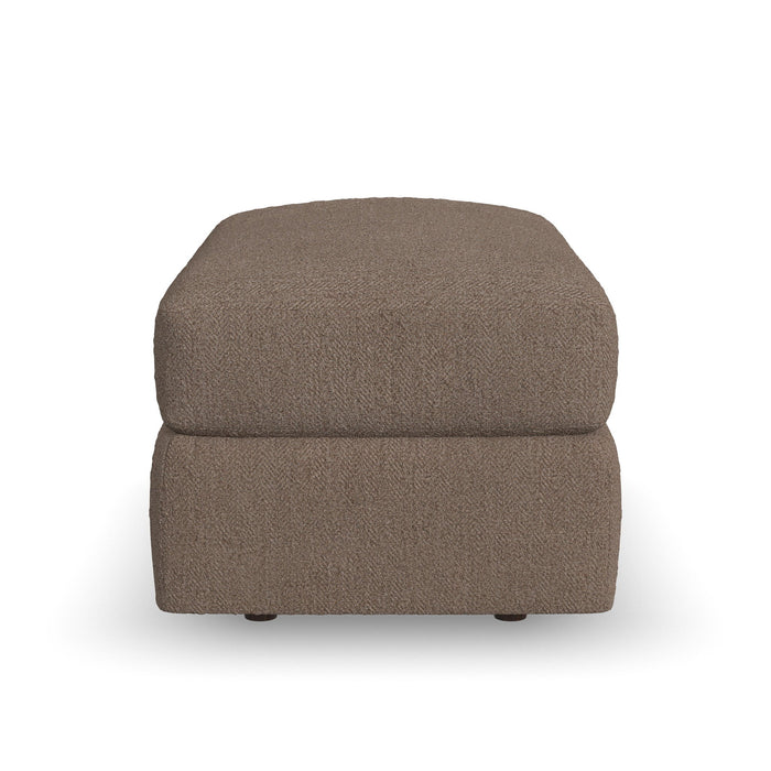 Chevy - Fabric Ottoman Pouf - Brown