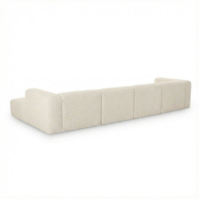 Tarra - Fluffy Oversized Corduroy Modular Sectional