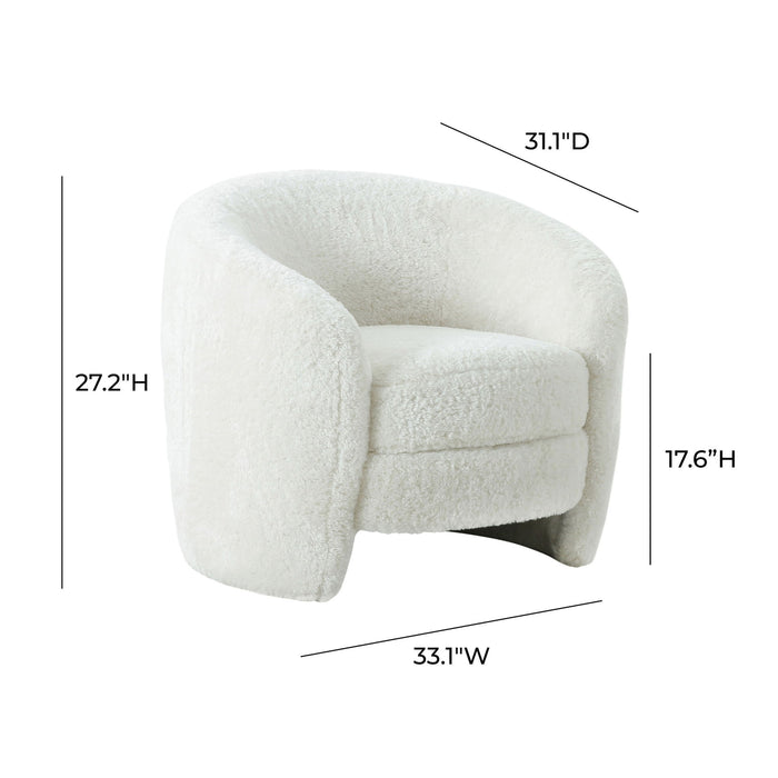 Dakota Faux Shearling Armchair