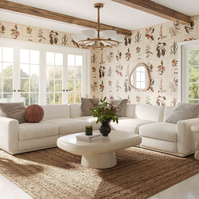 Perry - Modular L-Sectional - Cream