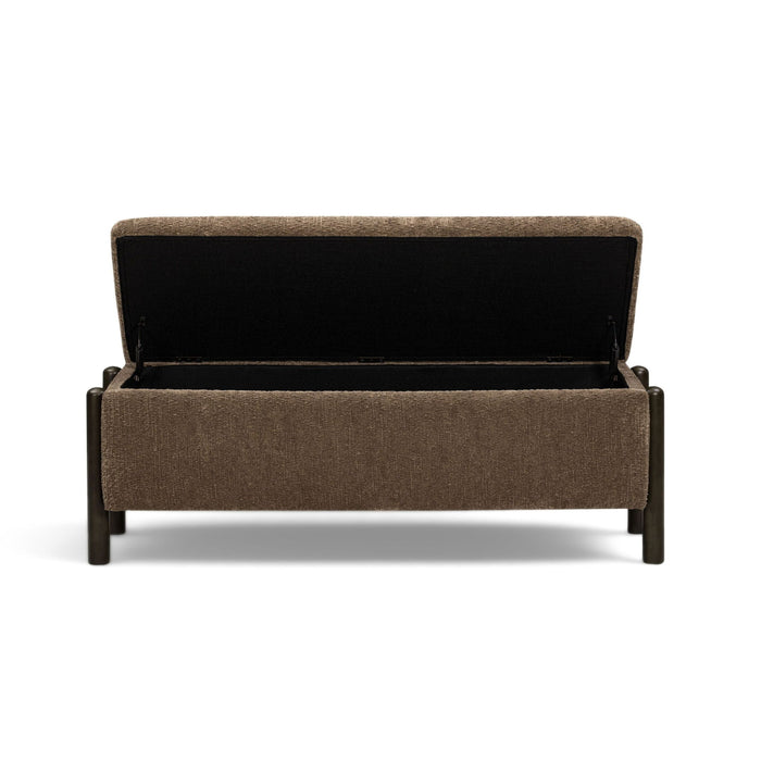 Abby - Nubby Fabric Storage Bench