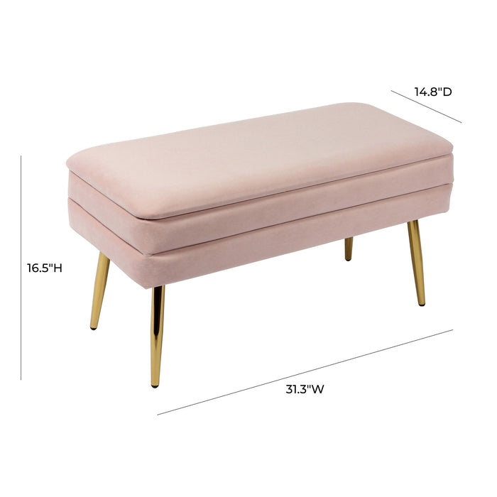 Ziva - Velvet Storage Bench
