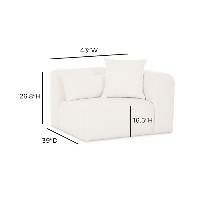 Tarra - Chenille Modular Corner Chair
